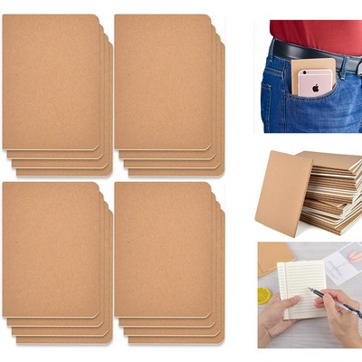 4 Pack Pocket Journal Notebook