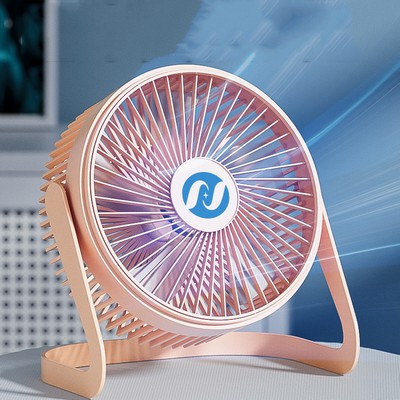 8" Plug-in Desk Fan USB Fan 2 Level Speed Adjustable Fan(Size L)