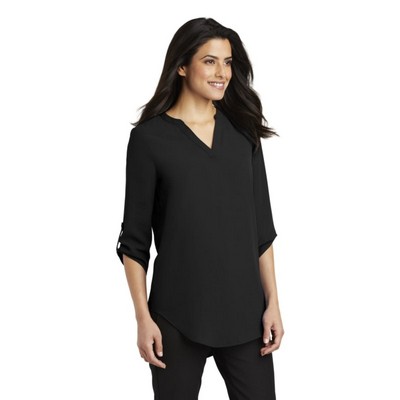 Port Authority Ladies 3/4-Sleeve Tunic Blouse.