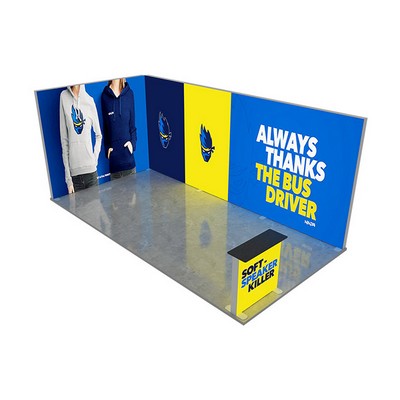 20ft Backlit Trade Show Display - Design 4 (Single Sided)