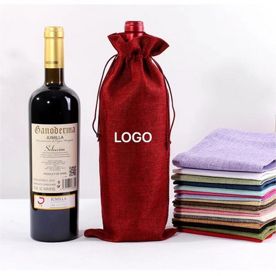 Linen Bundle Lipstick Wine Bag