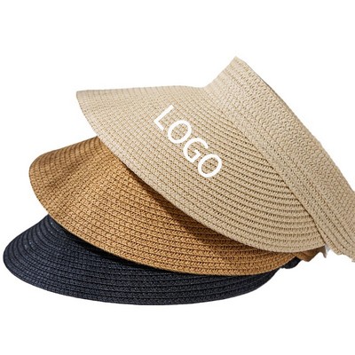 Straw Sun Visor Hat