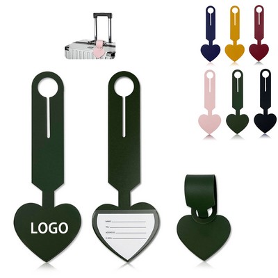 Heart Shape PU Luggage Tag