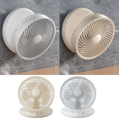 Mini Wall Mounted Fan Hanging Fan Rechargeable Desk Fan Foldable Fan