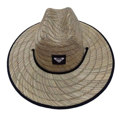 Natural Straw Hats with Patch