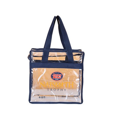 Clear Zipper Tote Bag