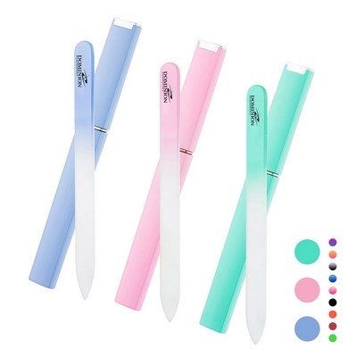 Glass Nail File With Case