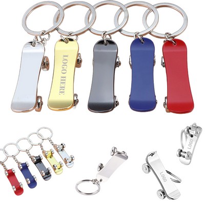 Mini Metal Scooter Keychain