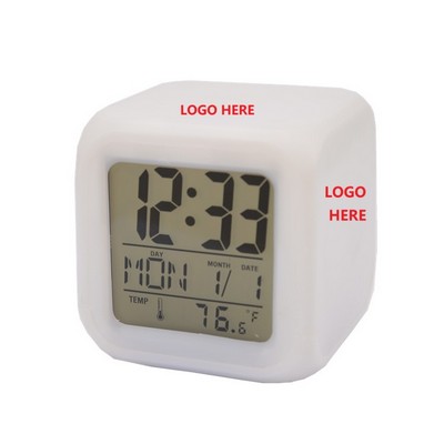 7 Color Change Digital Alarm Clock