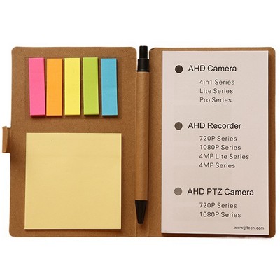 Cowhide Paper Sticky Note Book