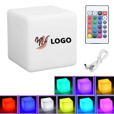 Square 16 Colors Rechargeable Led Light