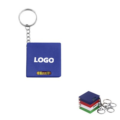 Travel Mini Tape Measure Level Keychain