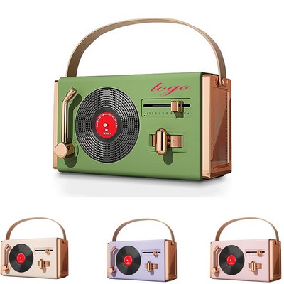 Small Portable Retro Bluetooth Speaker