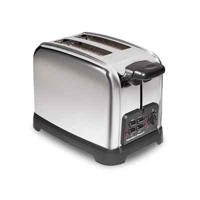 Hamilton Beach® Classic Stainless Steel 2 Slice Toaster w/Sure-Toast Technology & Toast Boost Pol