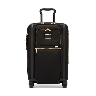 Tumi Alpha International Dual Access 4 Wheeled Carry-On Luggage - Black/Gold