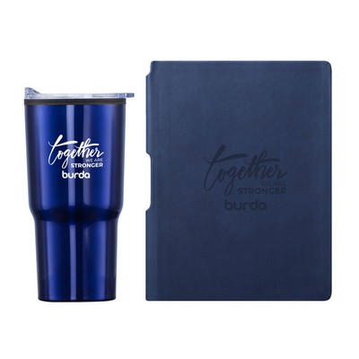 Eccolo® Groove Journal/Bexley Tumbler Gift Set