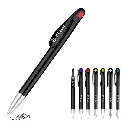 Black Barrel Elegant Clip Pen