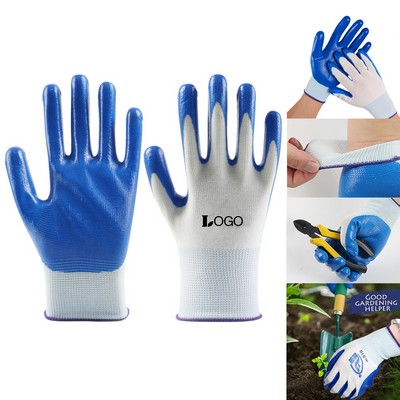 Safety Nitrile Coated Work Gloves