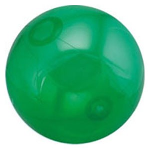 16" Inflatable Translucent Green Beach Ball