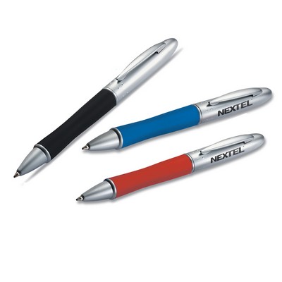 Soft Touch Series Twist Action Ballpoint Pen with Soft Rubberized Grip