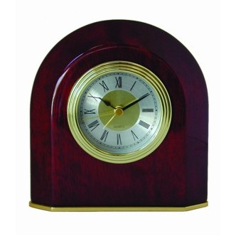 Rosewood Beveled Clock