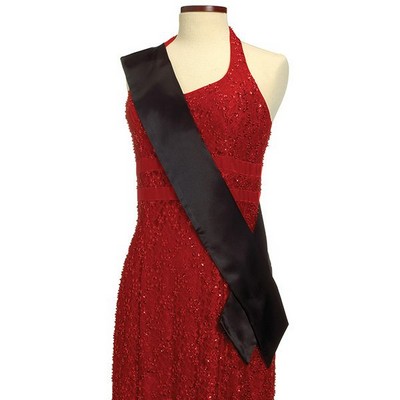 Black Pageant Sash