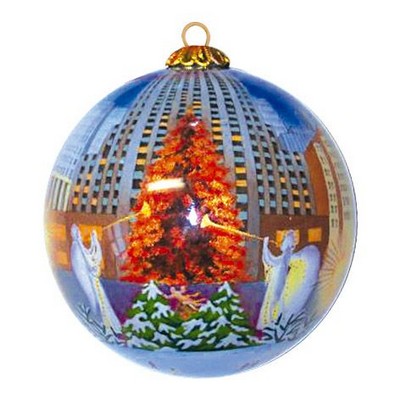 3" Ball Glass Ornament - Complex Artwork