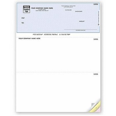 Deltek® Compatible Laser Multi-Purpose Top Check (3 Part)