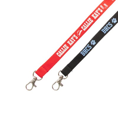 1/2" Lanyard - Flat Polyester