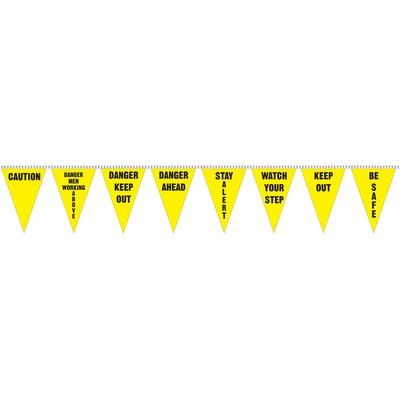 60' Safety Slogan Pennant (Assorted)