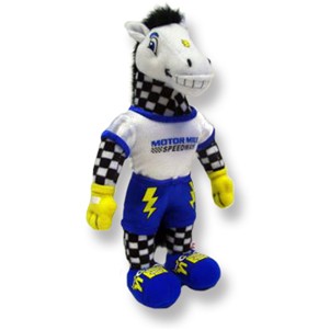 Custom Plush Speedway Zebra Mascot