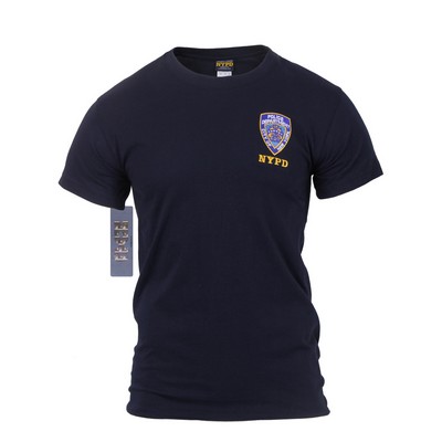 Genuine NYPD Embroidered Navy Blue T-Shirt (S to XL)