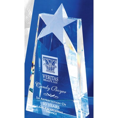 Optical Crystal Mega Star Award (9")