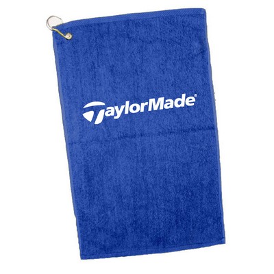 Colored Velour Dobby Hem Golf/ Hand Towel - 1 Color (16"x25")