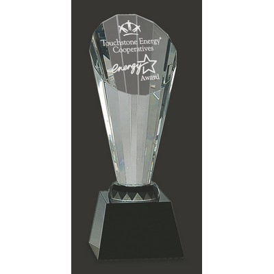 Applause Crystal Tower Trophy Award - 10'' H