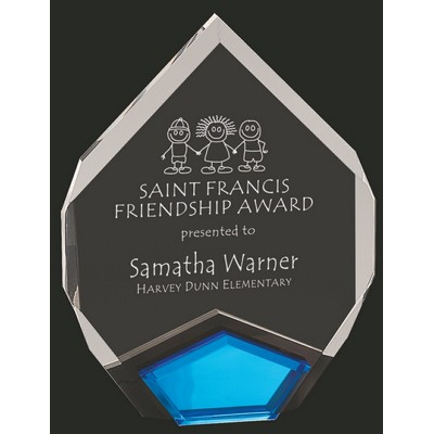 Marquis Blue Acrylic Award - Small