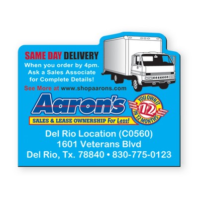 2.5"X3" Delivery Truck Stock Shape Vinyl Magnet - 30mil