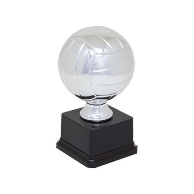 Painted Large Volleyball Sport Ball Resin Trophy w/7"x3.5" Black Base