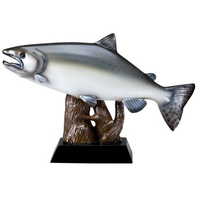 Salmon Fish Resin Sculpture - 9-1/2" x 6-1/2"