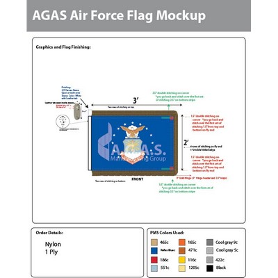 Air Force Parade Flags 2x3 foot