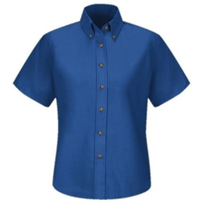 Red Kap™ Women's Short Sleeve Poplin Dress Shirt - Royal Blue