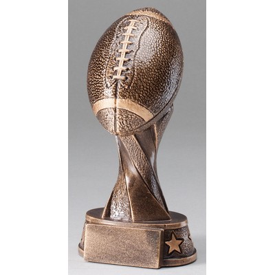 Football Spiral Pedestal Resin - 5-1/2"