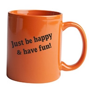 11 Oz. Vitrified C-Handle Mug (Orange)