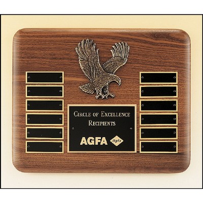 Eagle Walnut Perpetual Plaque (10.5" x 13")