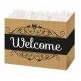 Small Welcome Kraft Stripes Theme Gift Basket Box