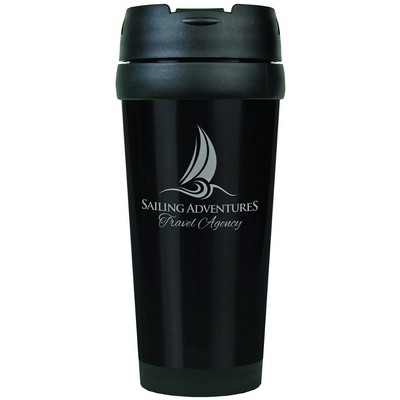 Engraved Gloss Black Travel Mug W/out Handle