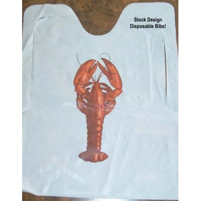 Plastic Lobster Bibs w/Ties (Pack of 25)