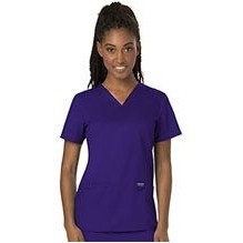 27" Cherokee® Stretch Twill Top V-Neck Shirt