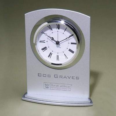 Silver Arc clock