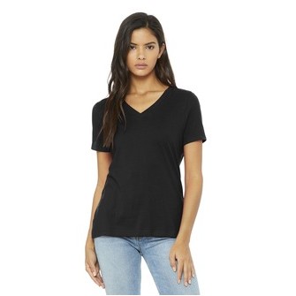 Bella+Canvas® Women's Relaxed Jersey Short Sleeve V-Neck Tee Shirt